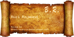 Buzi Rajmund névjegykártya