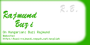 rajmund buzi business card